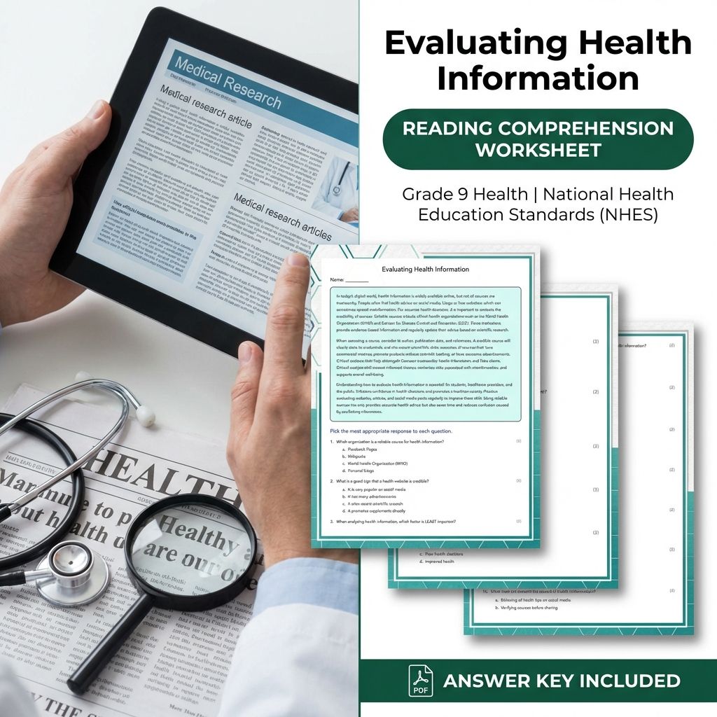Grade 9 Health Bundle – Supporting Systems, Policies & Ethical Decisions (Worksheet Pack) — included worksheet 10