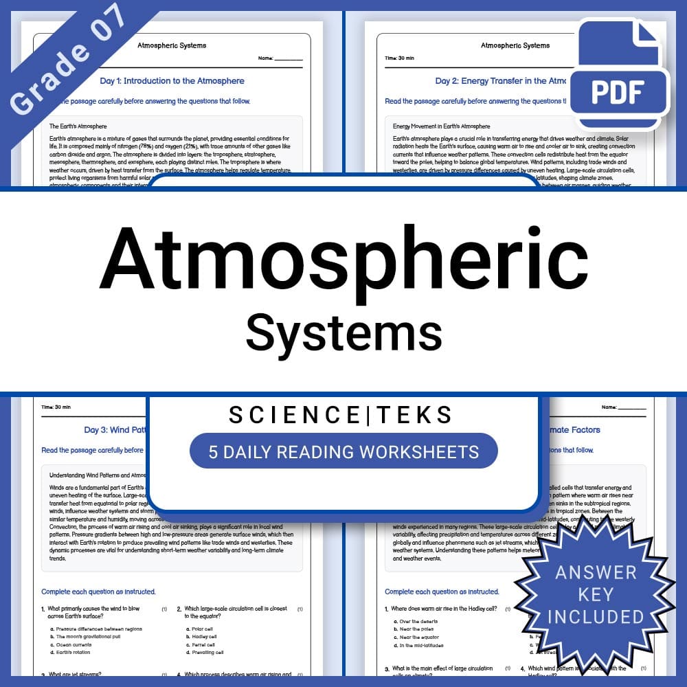 Grade 7 Science Lesson Group – TEKS Aligned & Concept-Focused Lesson Bundle — included worksheet 5