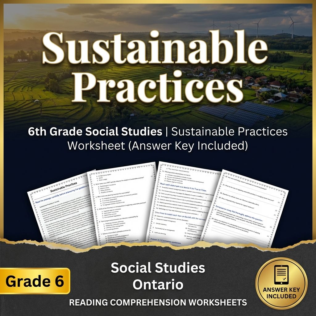 Grade 6 Social Studies Unit Bundle | Canadian Resources, Climate & Environment — included worksheet 7