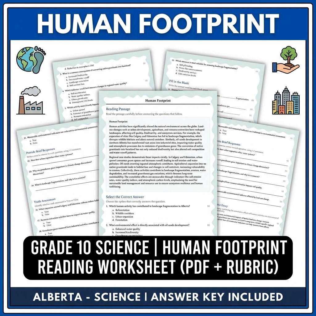 Grade 10 Science Worksheets Bundle | Physics, Earth, and Environmental Topics — included worksheet 39
