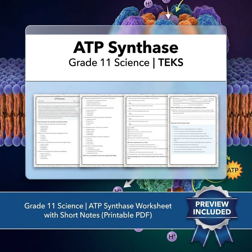 Grade 11 Science Worksheet Bundle | Genetics, Evolution & Human Body (PDF) — included worksheet 36