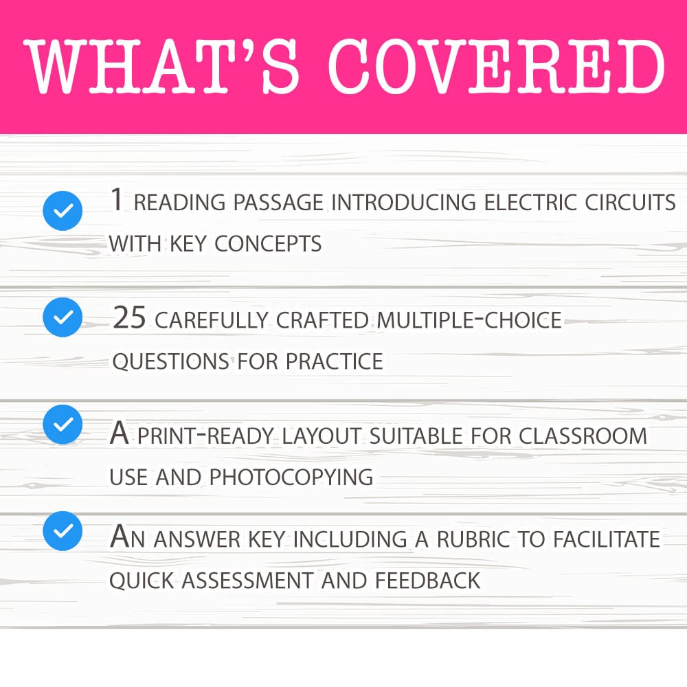 Grade 12 Science worksheet mcq paper worksheet — Grade 12 Science — Worksheet MCQ Paper for Mastering Electric Circuits —…