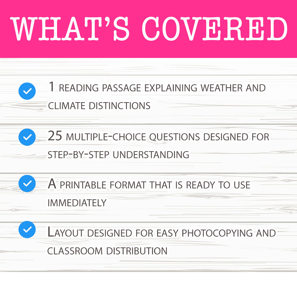 Grade 8 Science worksheet worksheet — Grade 8 Science – Weather and Climate Worksheet for Mastering Atmospheric Concepts —…