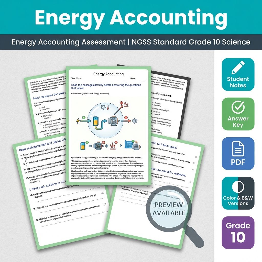 Grade 10 Science | Work & Power NGSS Assessment Mini Bundle – Printable — included worksheet 2