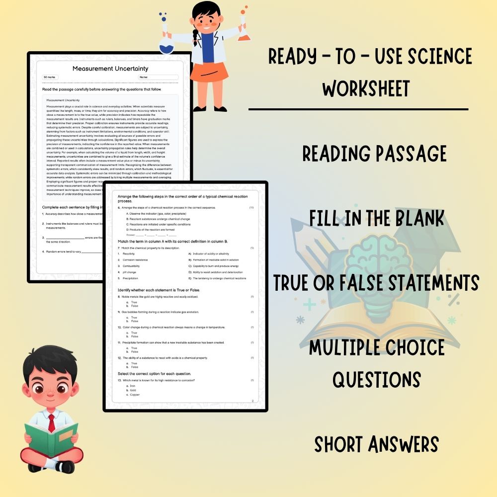 Grade 7 Science worksheet worksheet — Grade 7 Science – Measurement Uncertainty Worksheet (PDF ) — page 2