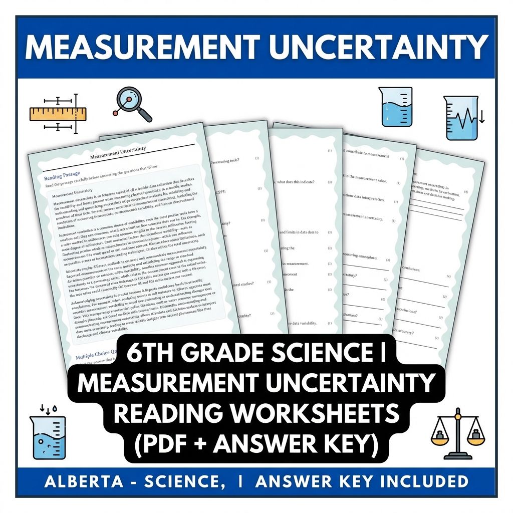 Grade 6 Science Bundle – Data Analysis, Scientific Inquiry & Measurement Skills — included worksheet 6