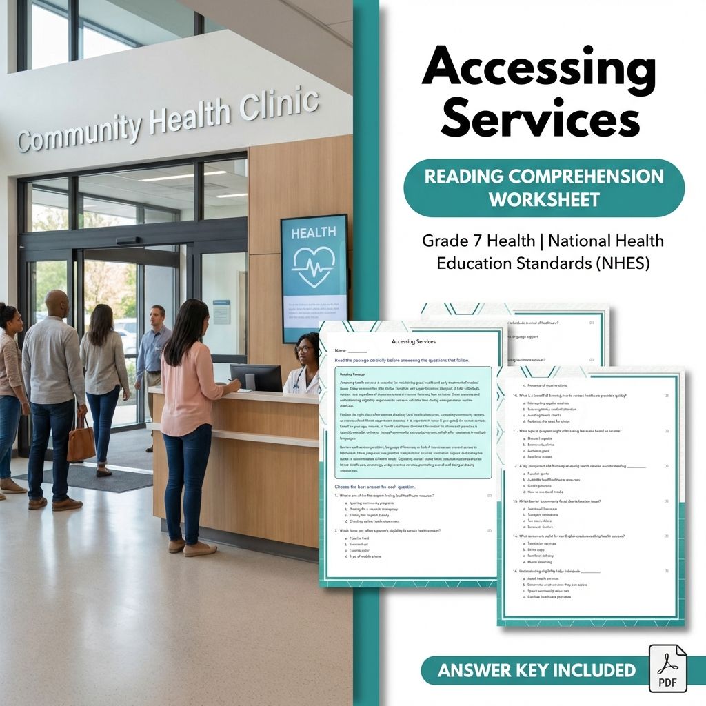 Grade 7 Health Curriculum Bundle | Body Systems, Digital Literacy & Wellness Worksheets — included worksheet 19