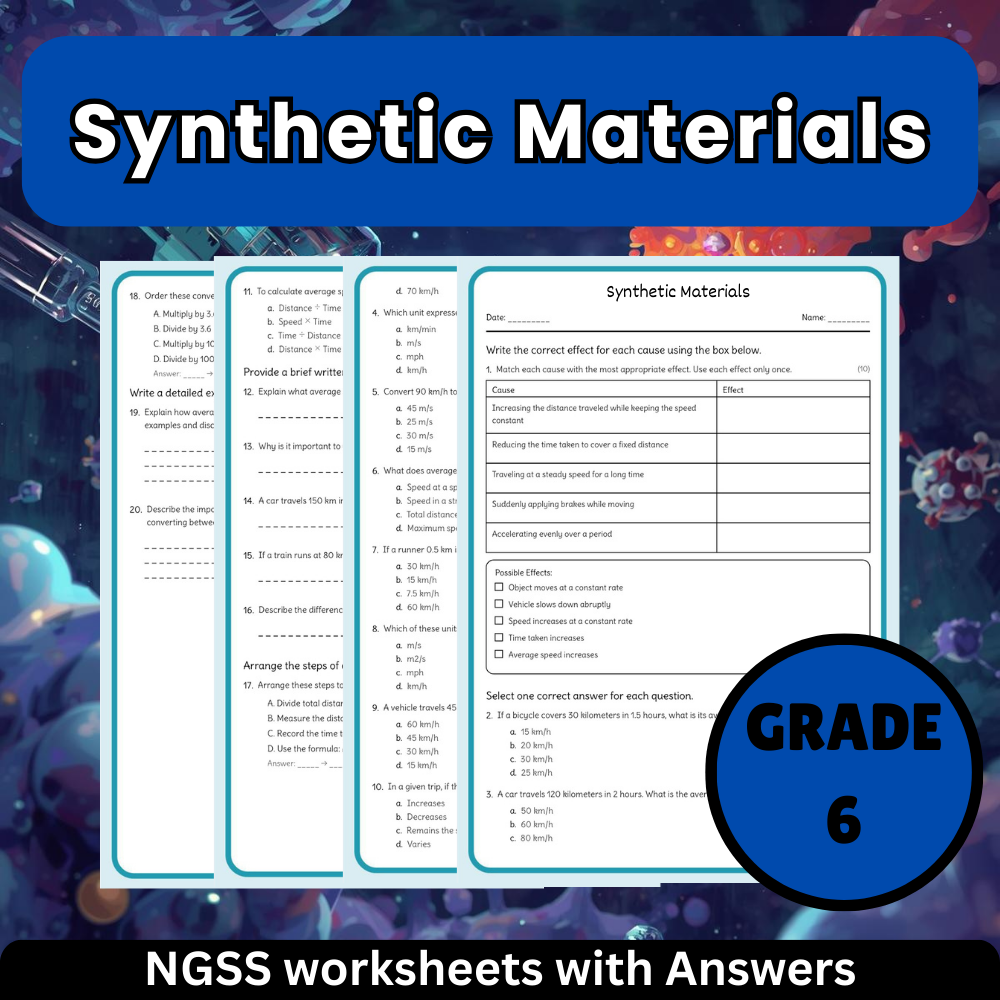 Grade 6 Science Worksheets Bundle- Resources for Earth, Space & Life - NGSS — included worksheet 31