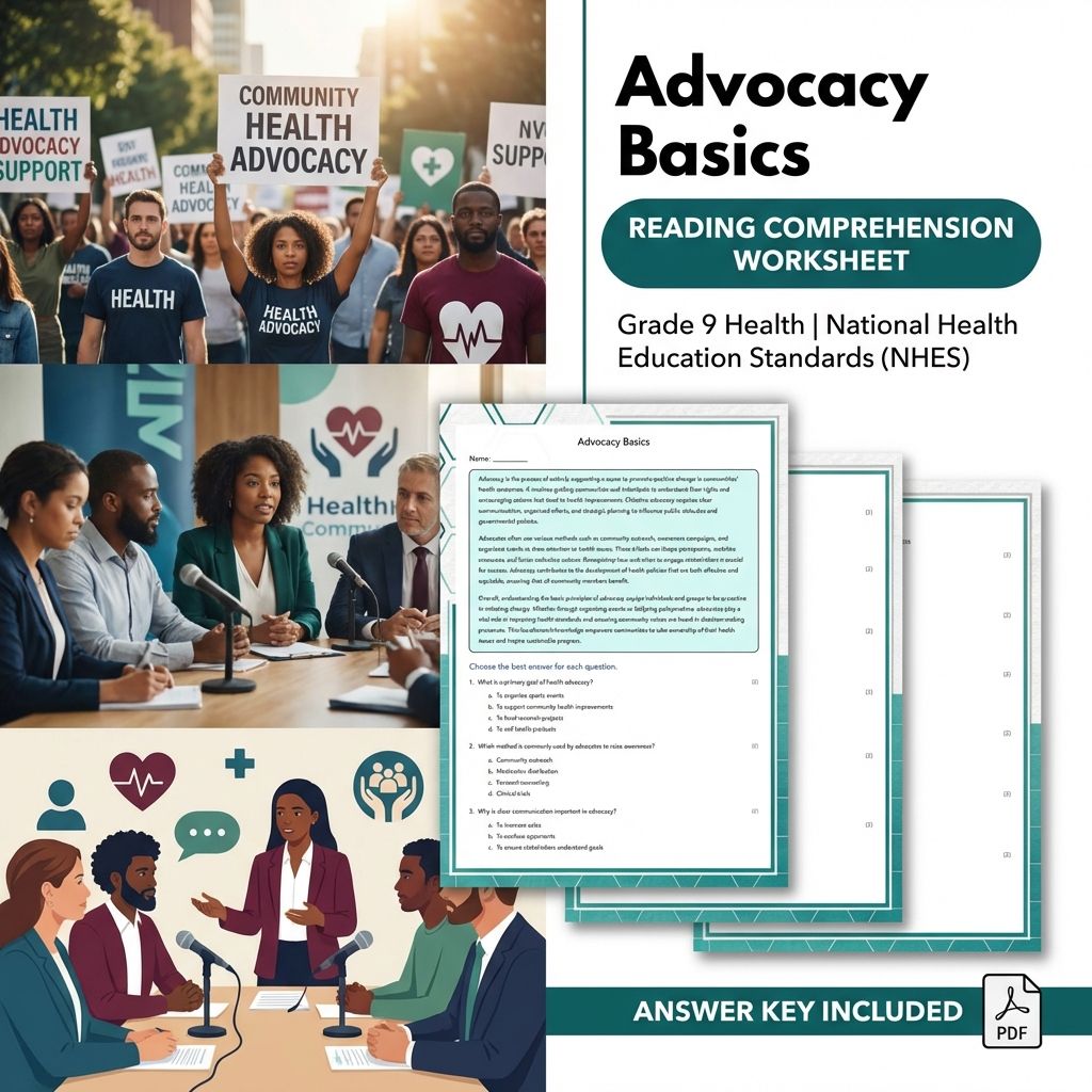 Grade 9 Health Bundle – Supporting Systems, Policies & Ethical Decisions (Worksheet Pack) — included worksheet 11