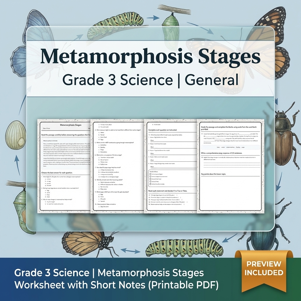 Grade 3 Science Full Year Bundle | Comprehensive Curriculum Resources — included worksheet 23