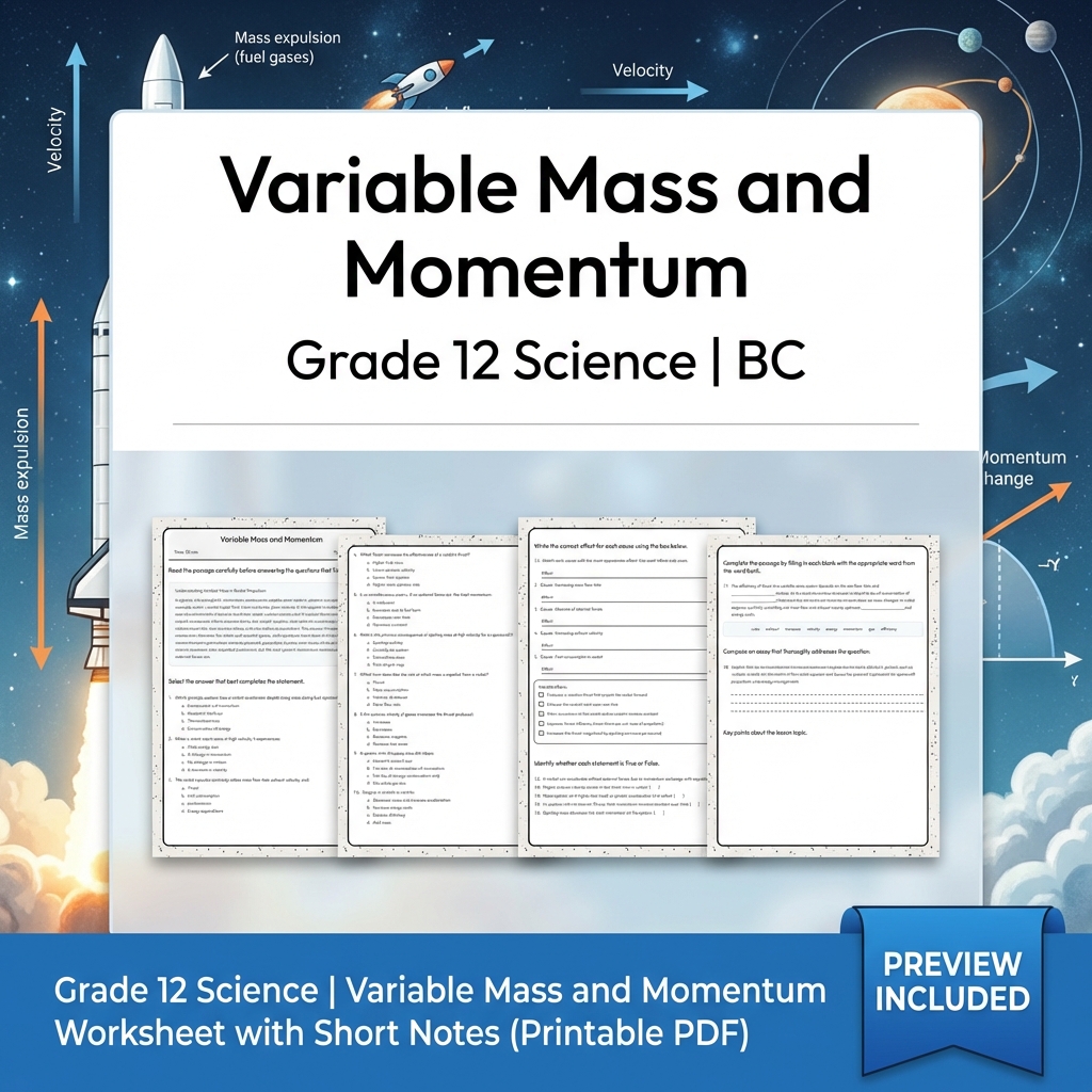 Grade 12 Science Full Year Bundle | Thermochemistry, Earth Systems, Genetics — included worksheet 32
