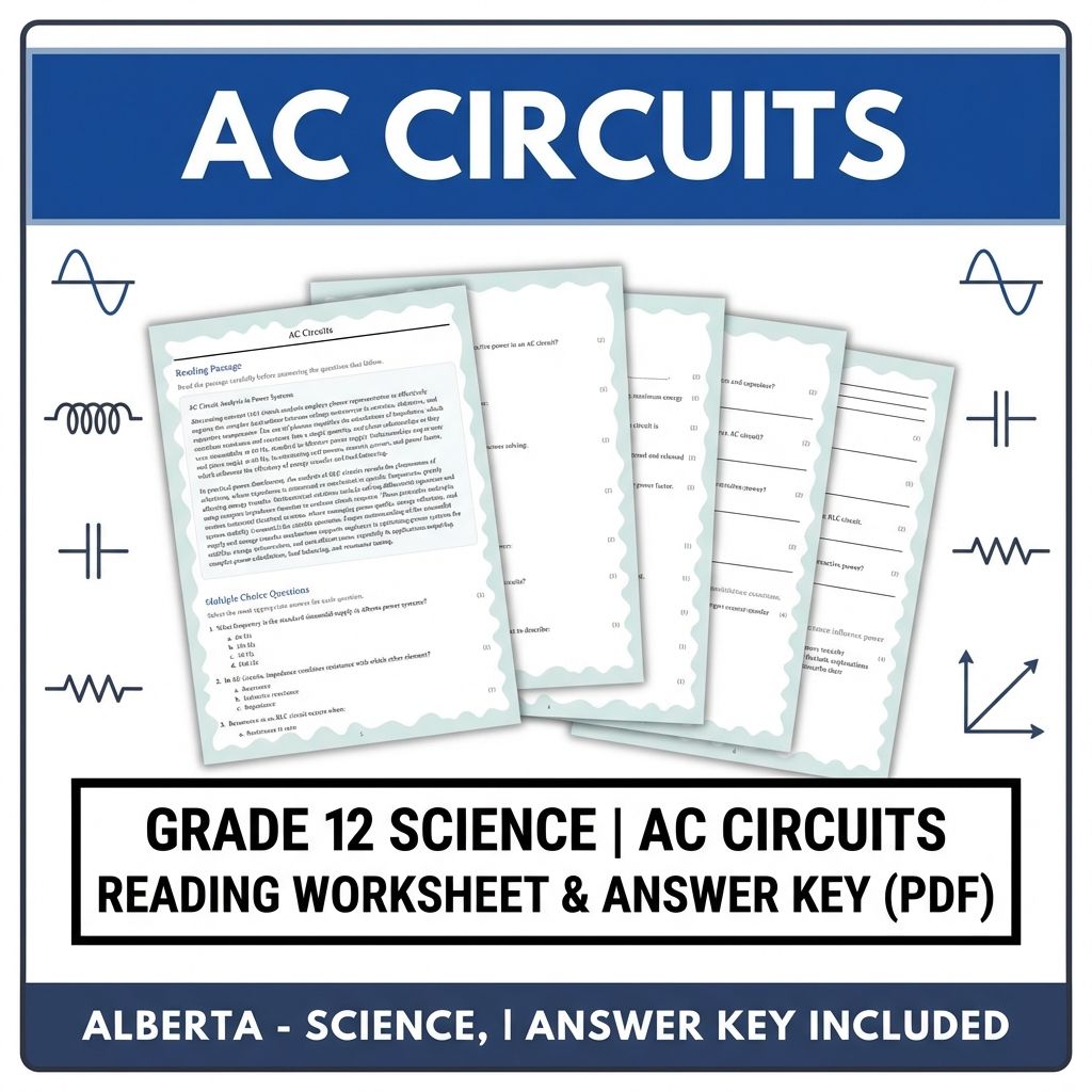 Grade 12 Science UNIT Bundle – Waves, Nuclear & Electromagnetism Worksheets — included worksheet 7