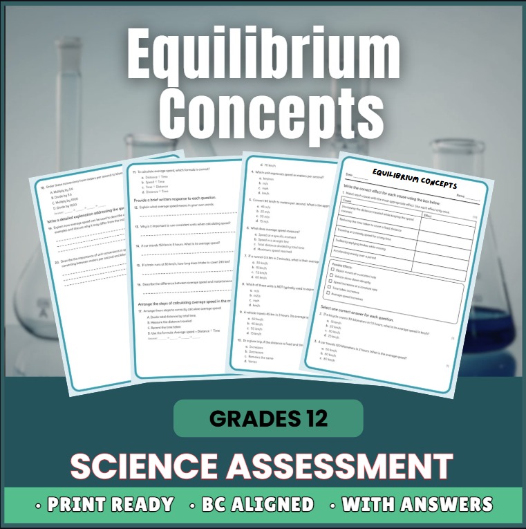 Grade 12 Science science 1 worksheet — Grade 12 Science | Equilibrium Concepts Worksheet (Answer Key) – BC Standards