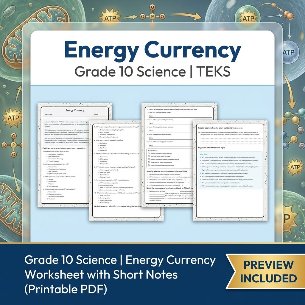 Grade 10 Science Worksheet Bundle – Genetics, Cell Biology & Ecology (PDF) — included worksheet 36