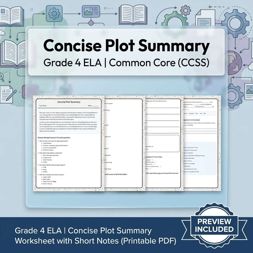 Grade 4 Text Evidence, Language & Writing ELA Full-Year Bundle: CCSS — included worksheet 26
