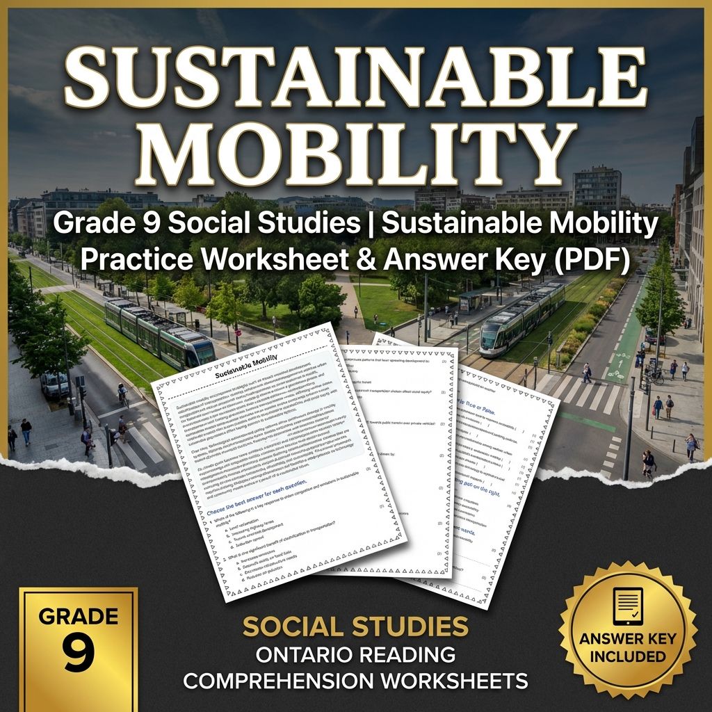 Grade 9 Social Studies | Community, Environment, & Urban Planning Strategies — included worksheet 24