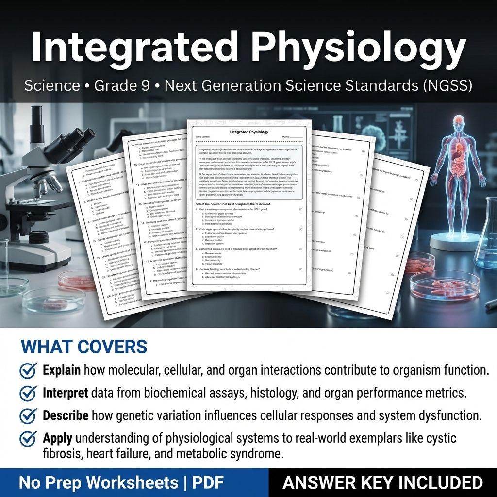 Grade 9 Science Worksheet Bundle | Physics, Biology, Earth & Energy Topics — included worksheet 35