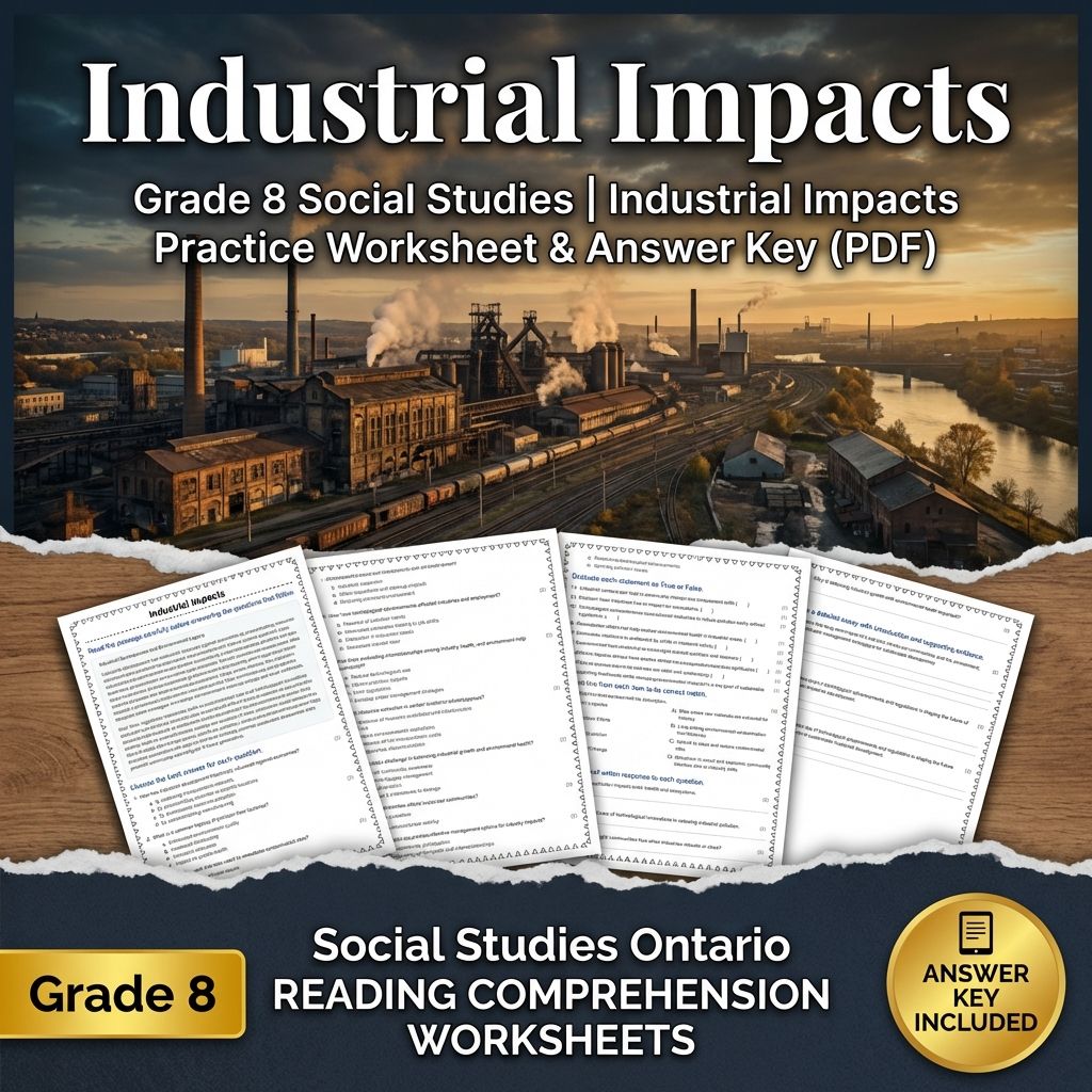 Grade 8 Social Studies Bundle – Regional Economies & Human–Environment Skills — included worksheet 9