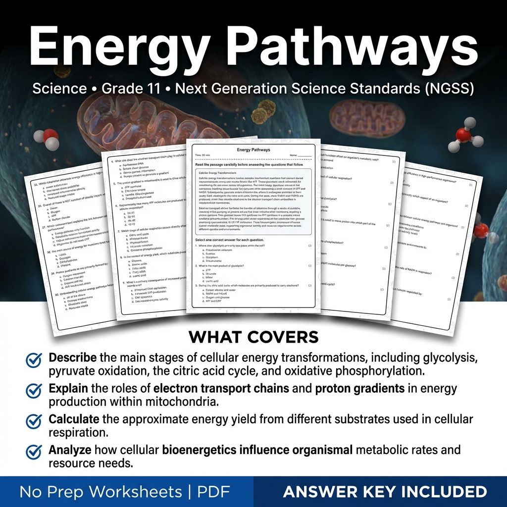 Grade 11 Science Worksheet Bundle|Cellular Processes,Chemistry,& Physics Support — included worksheet 36