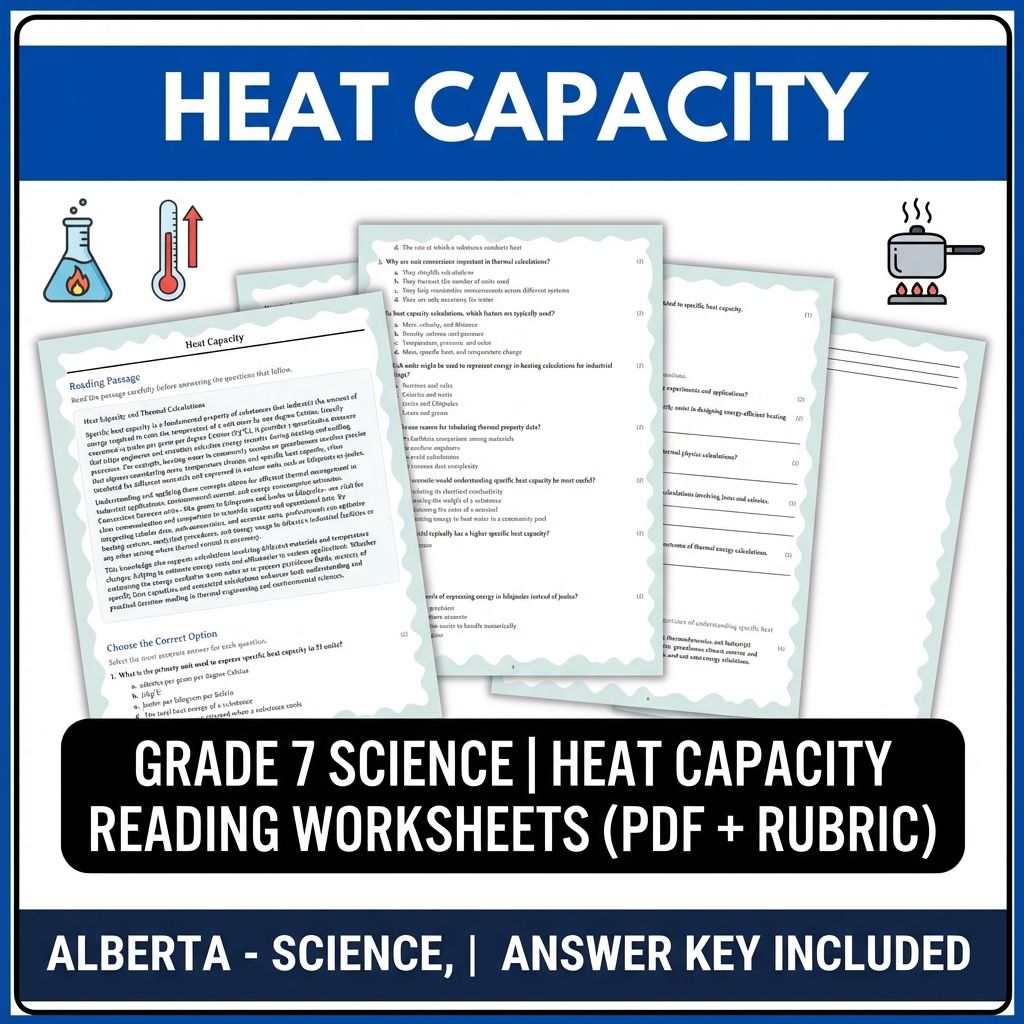 Grade 7 Science Worksheet Pack | Energy, Matter & Ecosystem Concepts — included worksheet 43