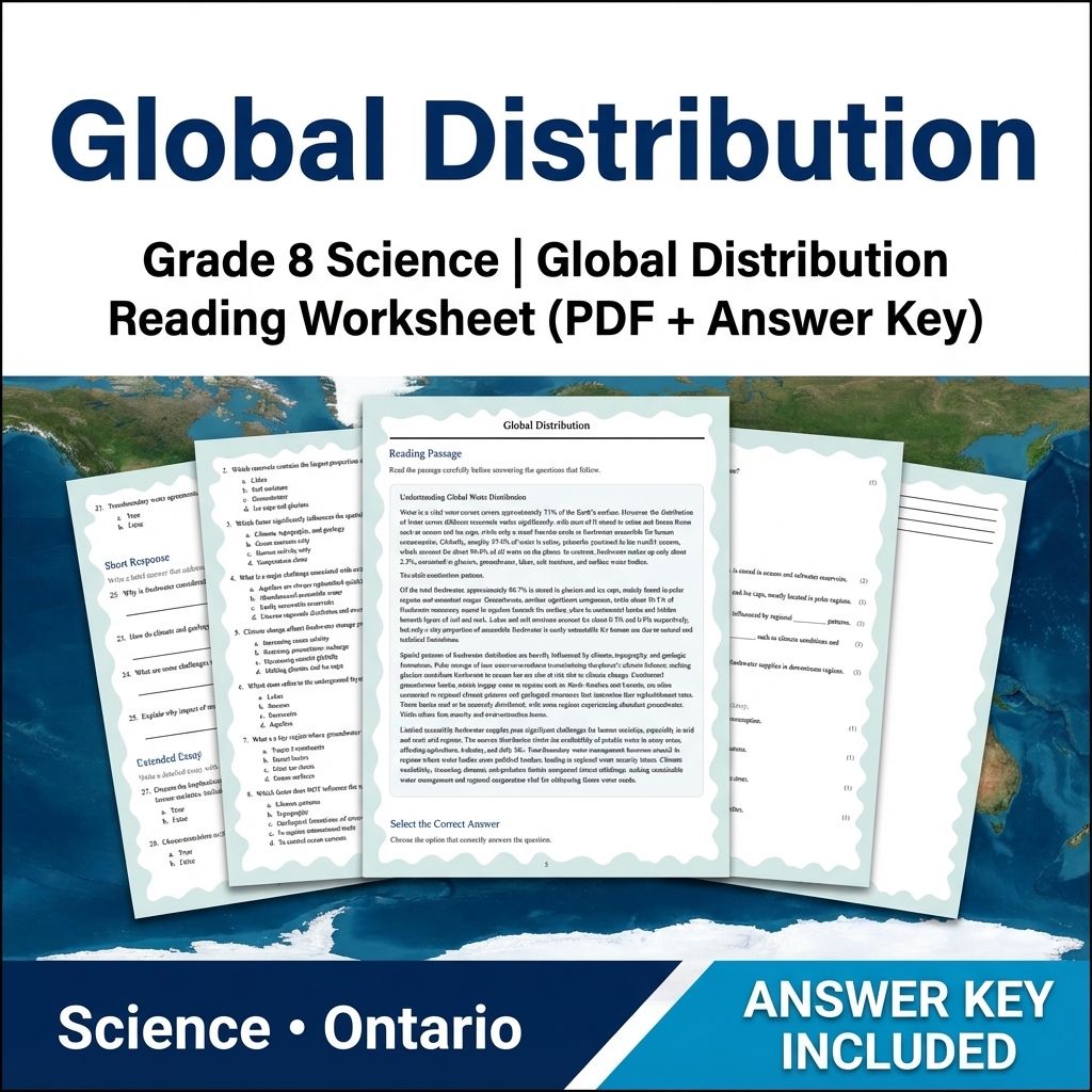 Grade 8 Science Worksheets Bundle | Biology, Physics & Earth Science Resources — included worksheet 37
