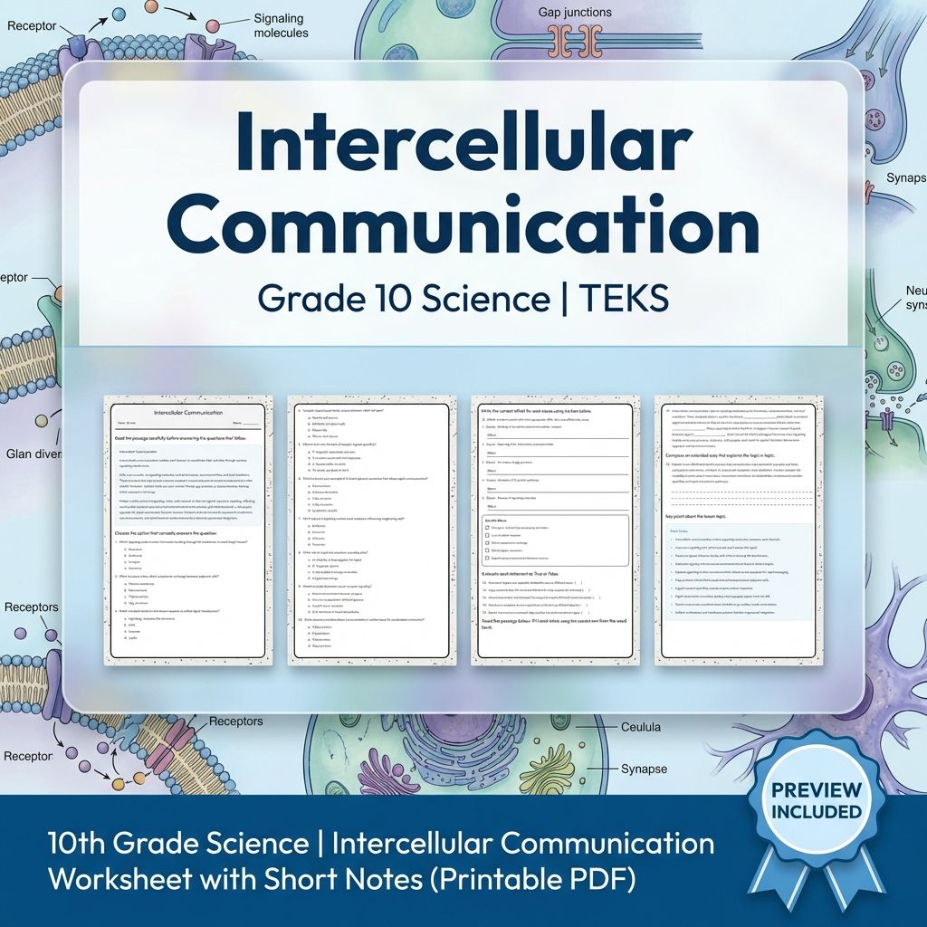 Grade 10 Science Worksheet Bundle – Genetics, Cell Biology & Ecology (PDF) — included worksheet 37