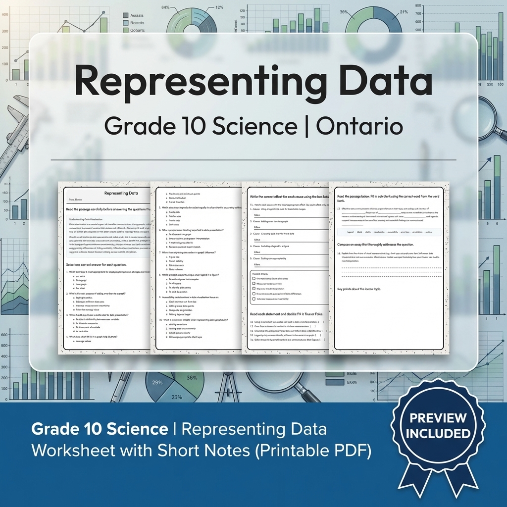 Grade 10 Science Lesson Group Bundle | Ontario Curriculum Worksheets — included worksheet 7