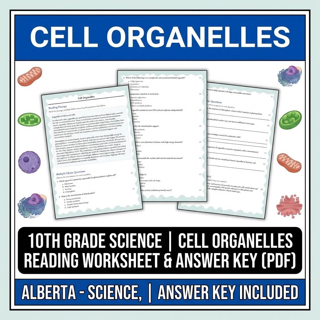 Grade 10 Science | Cell Systems, Energy, & Homeostasis (Standards-Aligned) — included worksheet 10