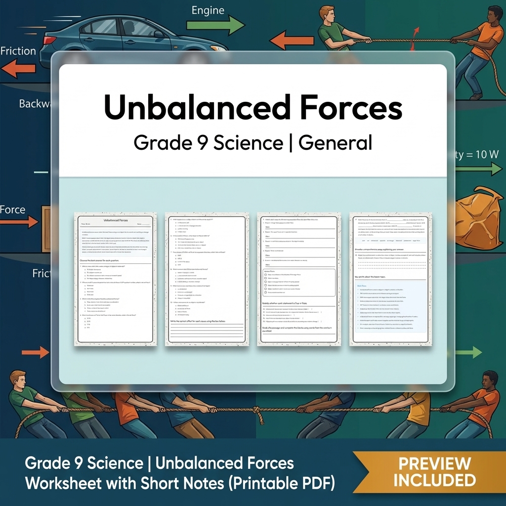 Grade 9 Science Data & Model Reasoning Full-Year Bundle: General Framework — included worksheet 23