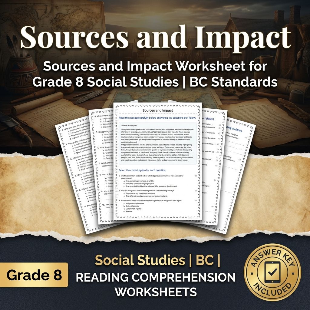 Grade 8 Social Studies | Indigenous Rights & Government Policies Bundle  — included worksheet 3