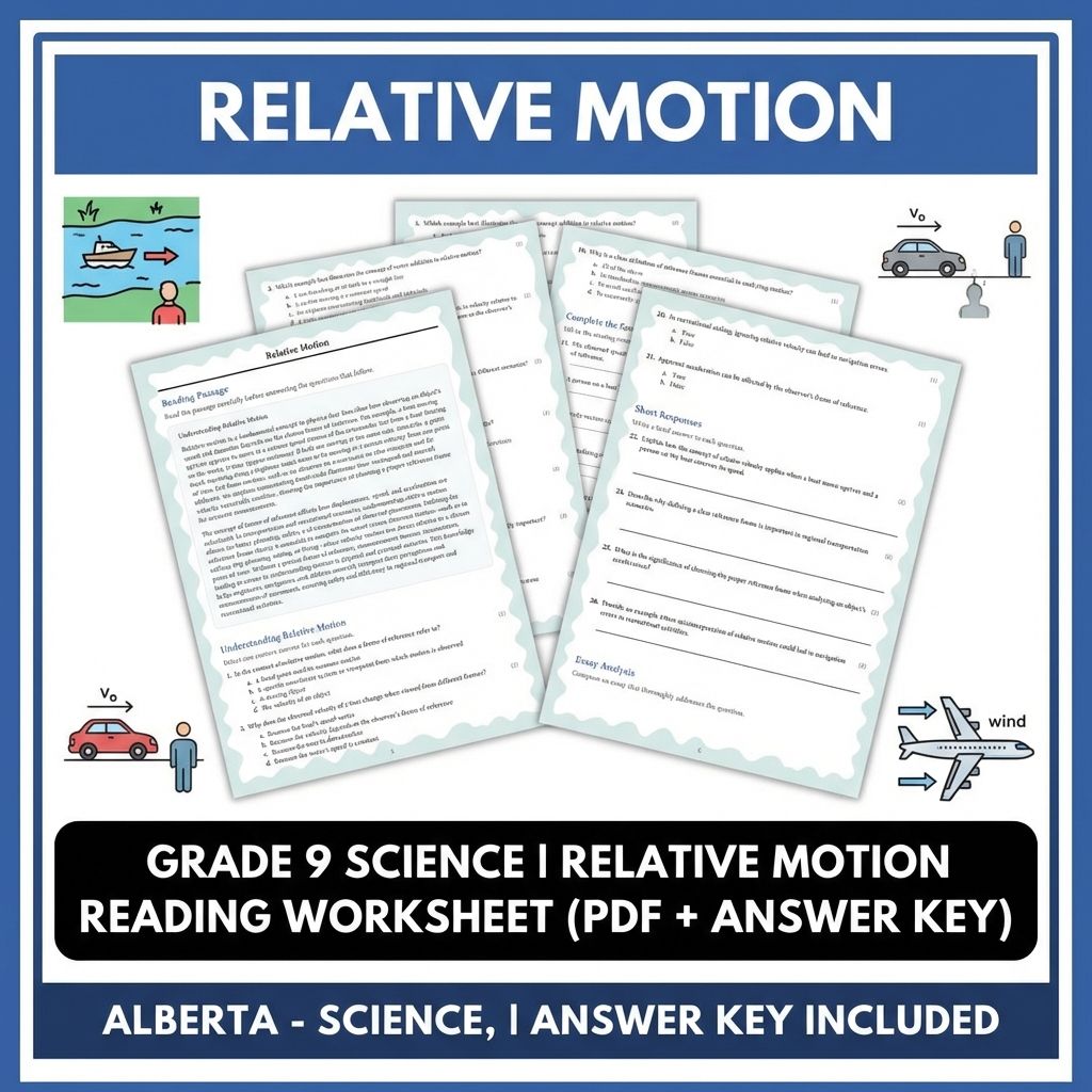 Grade 9 Science | Physics, Biology & Chemistry Mastery (Answer Key Included) — included worksheet 37