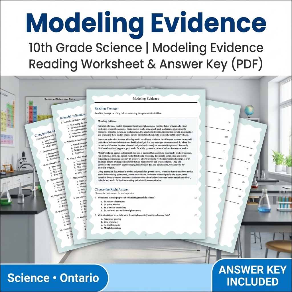Grade 10 Science Bundle | Comprehensive Visual Data, Earth & Biology Concepts  — included worksheet 34