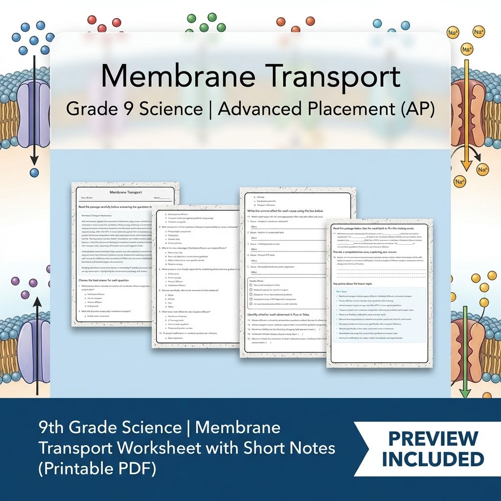 Grade 9 Science Unit | Cellular Processes & Ecosystems Worksheet Pack (PDF) — included worksheet 11