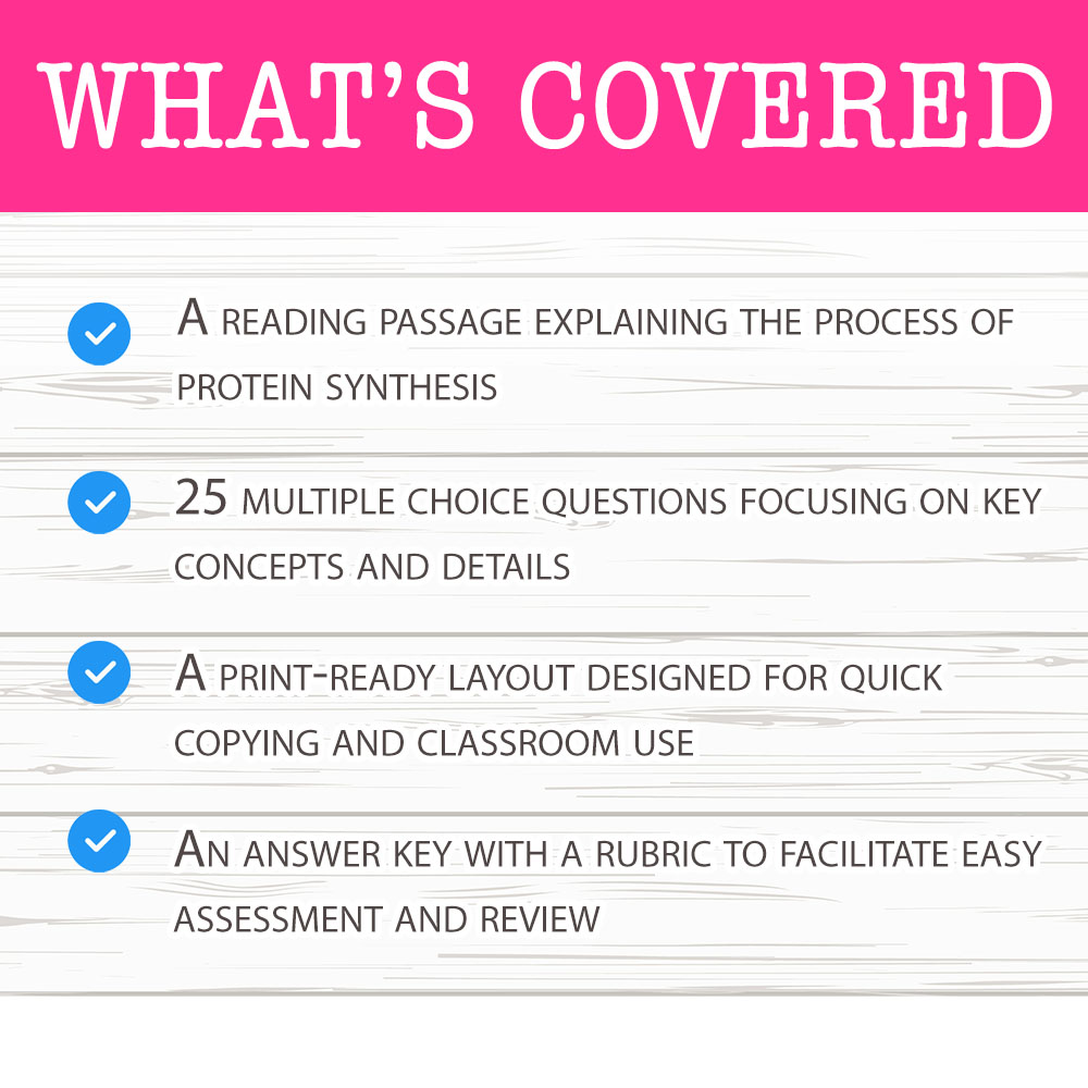 Grade 10 Science worksheet worksheet — Grade 10 Science — Protein Synthesis Worksheet for Mastering Cellular Processes — p…