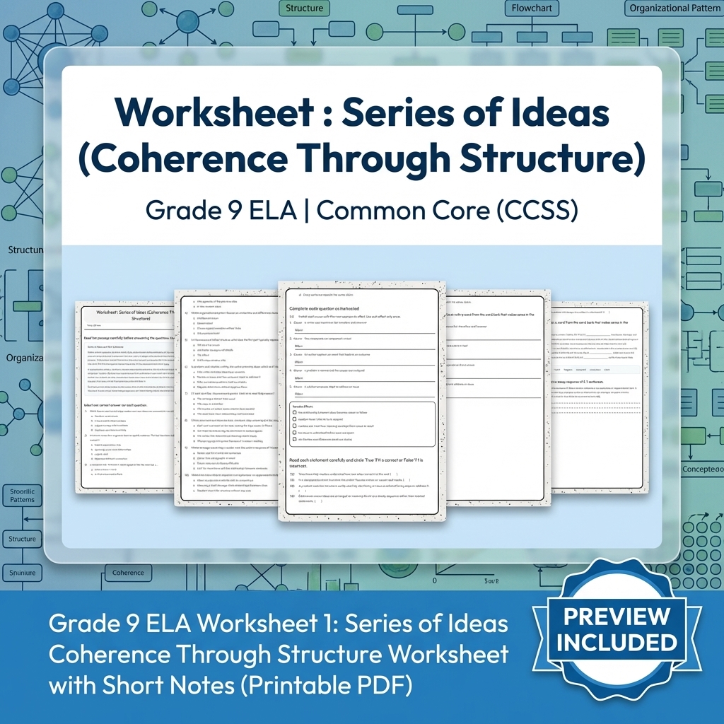Grade 9 ELA Text Evidence, Argument, and Language Full-Year Bundle CCSS — included worksheet 22
