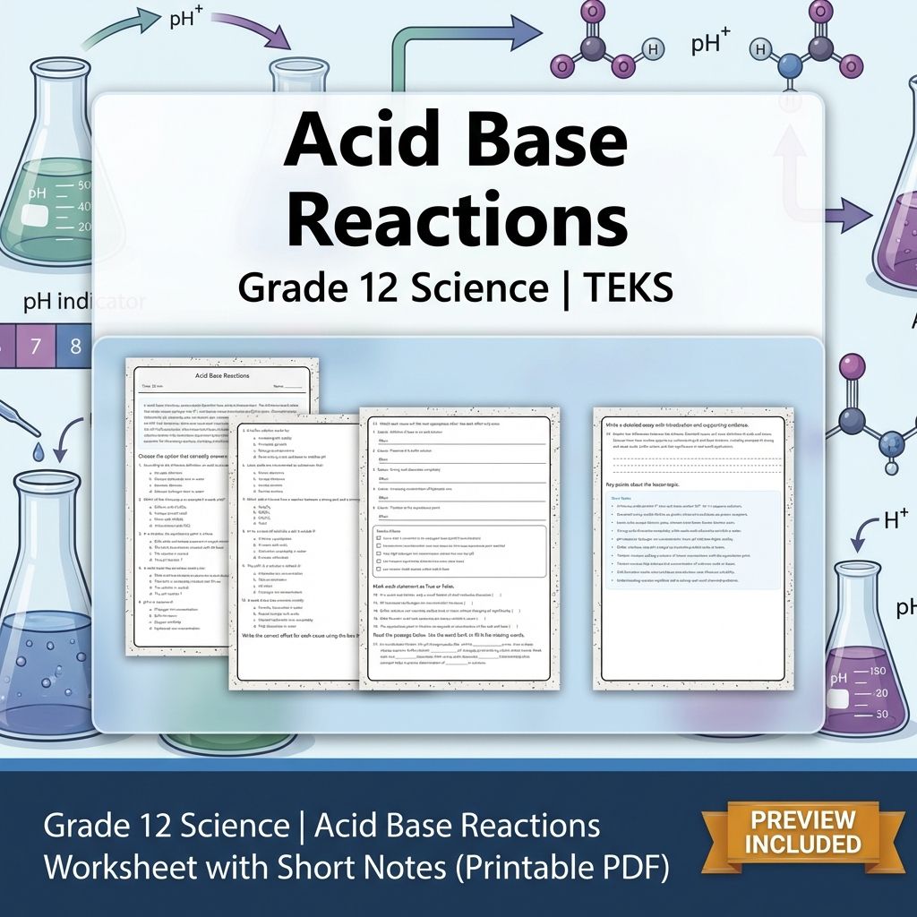 Grade 12 Science Unit Bundle | Atomic Structure, Thermochemistry & More  — included worksheet 8