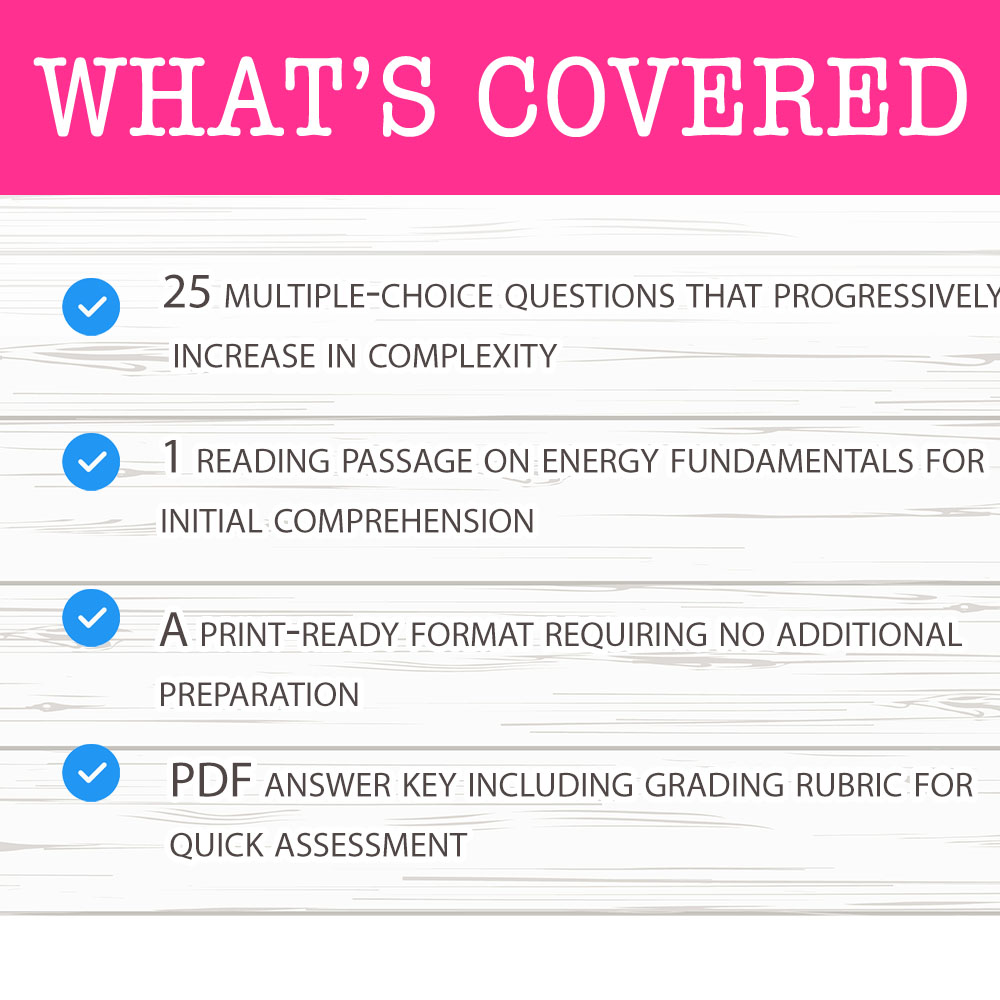Grade 12 Science worksheet mcq paper worksheet — Grade 12 Science — Worksheet MCQ Paper for Mastering Energy Forms — page 2