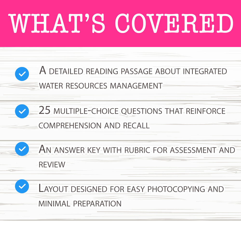 Grade 8 Science worksheet worksheet — Grade 8 Science – Integrated Water Resources Management Worksheet for Mastery — page 2