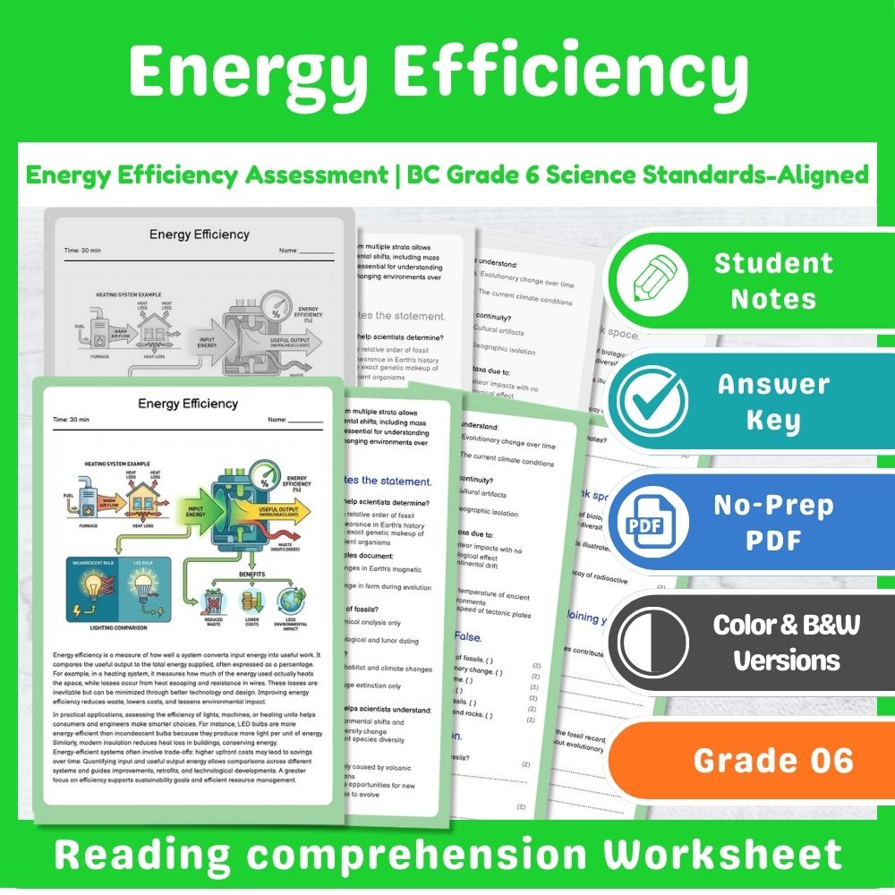 Grade 6 Science Assessment | Wave Interactions & Light Physics Mini Bundle — included worksheet 9