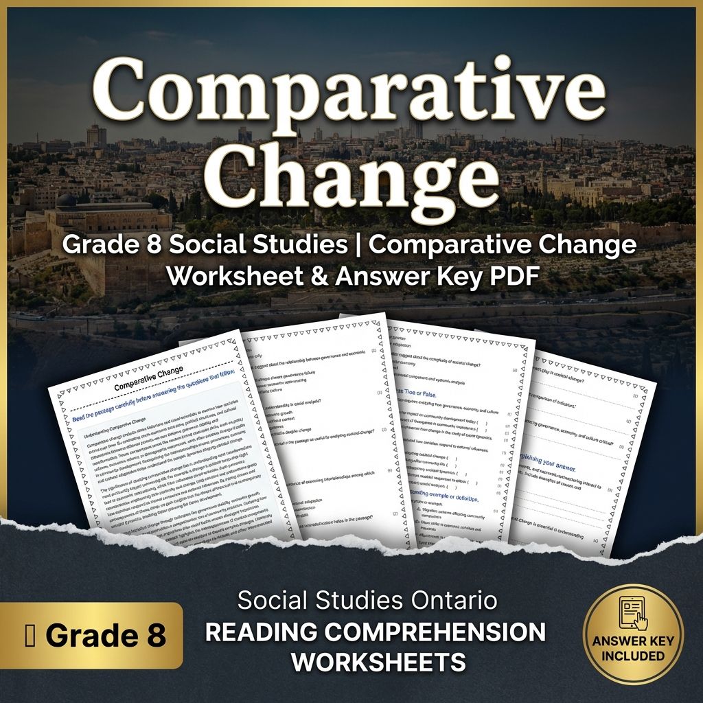 Grade 8 Social Studies Bundle | Critical Thinking & Key Concepts — included worksheet 22