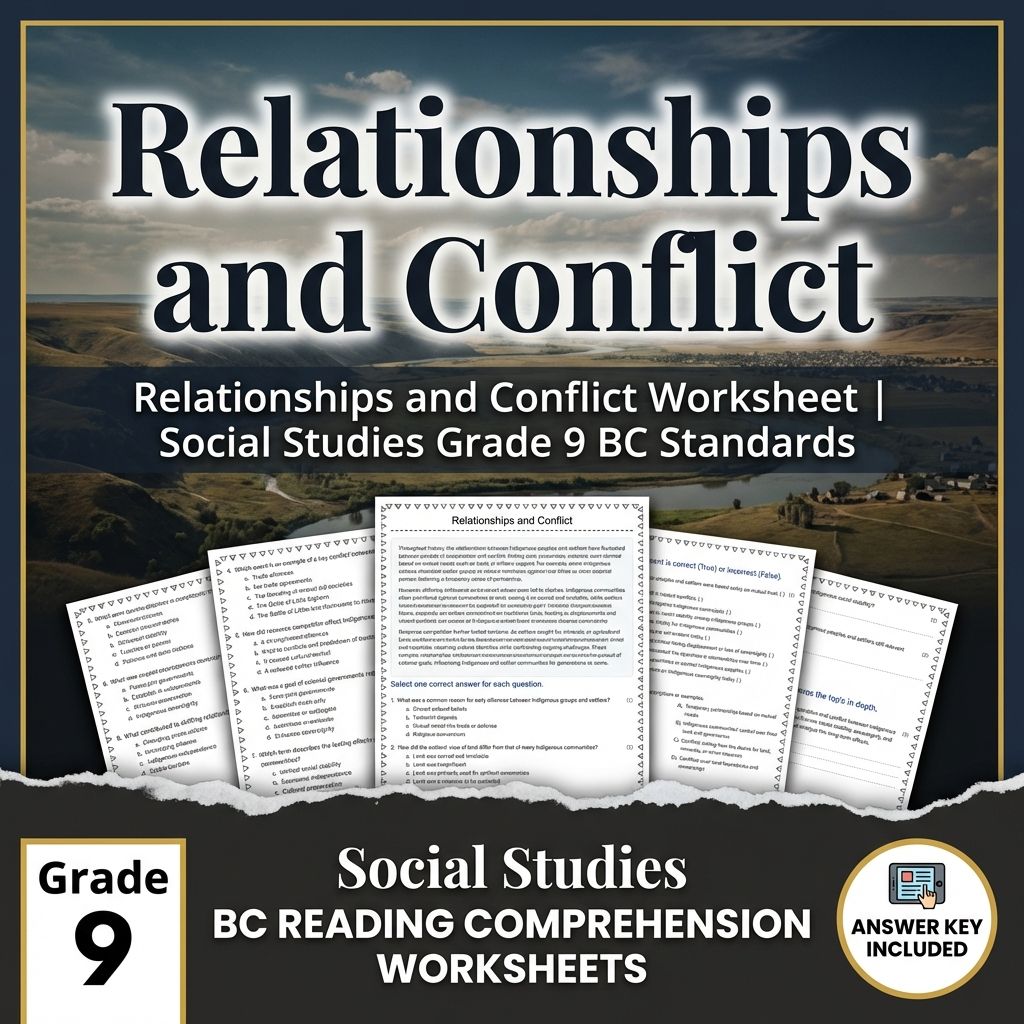 Grade 9 Social Studies | Contact, Cooperation & Conflict Bundle — included worksheet 5