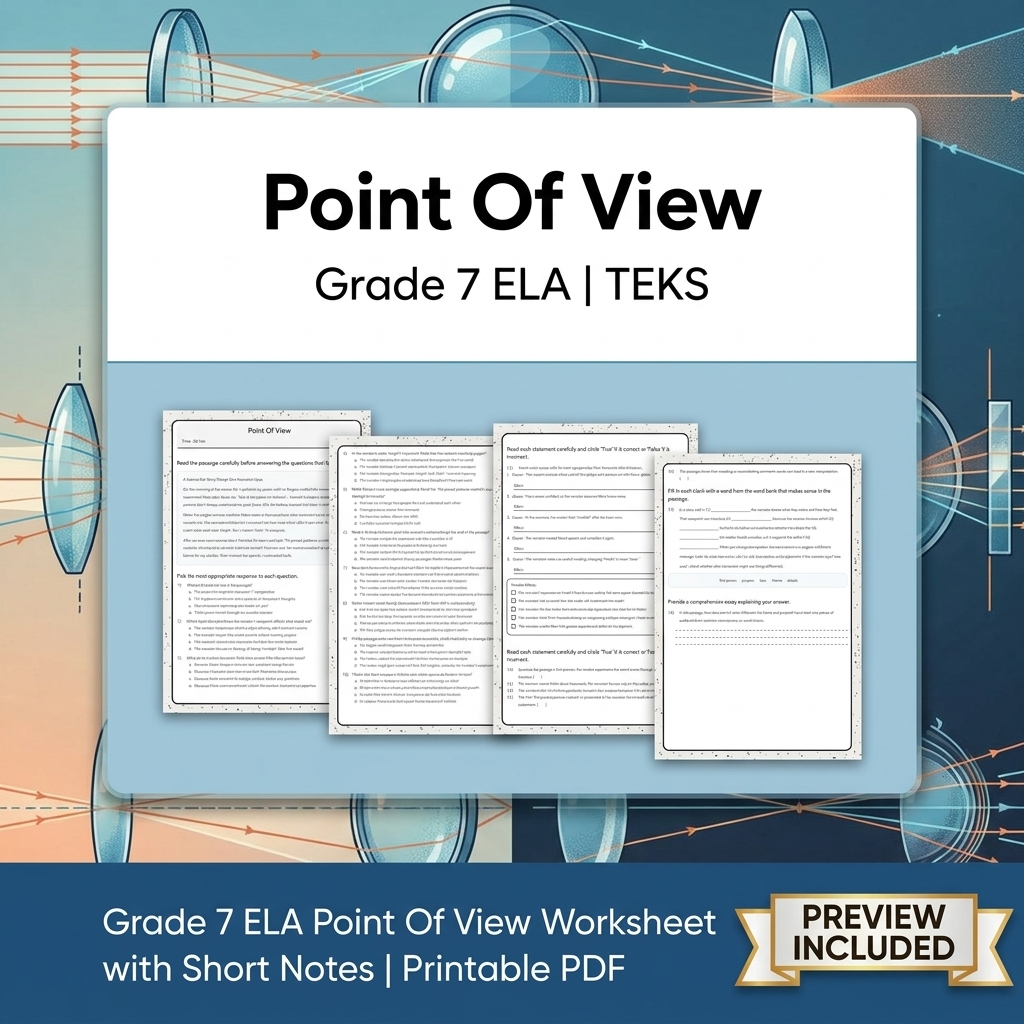 Grade 7 Evidence-Based Research Writing ELA full-year bundle TEKS — included worksheet 24