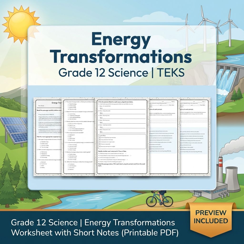 Grade 12 Science Unit Bundle | Genetics, Evolution & Cell Biology Worksheets — included worksheet 6