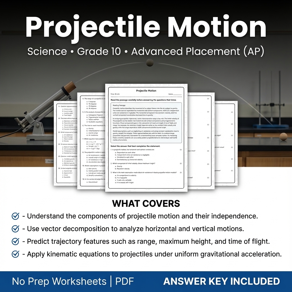 Grade 10 Science Worksheet Bundle – Physics, Biology & Earth Science PDF — included worksheet 42