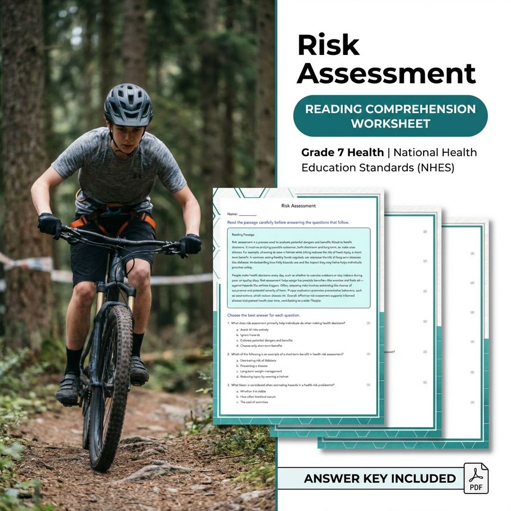 Grade 7 Health Curriculum Bundle | Body Systems, Digital Literacy & Wellness Worksheets — included worksheet 20