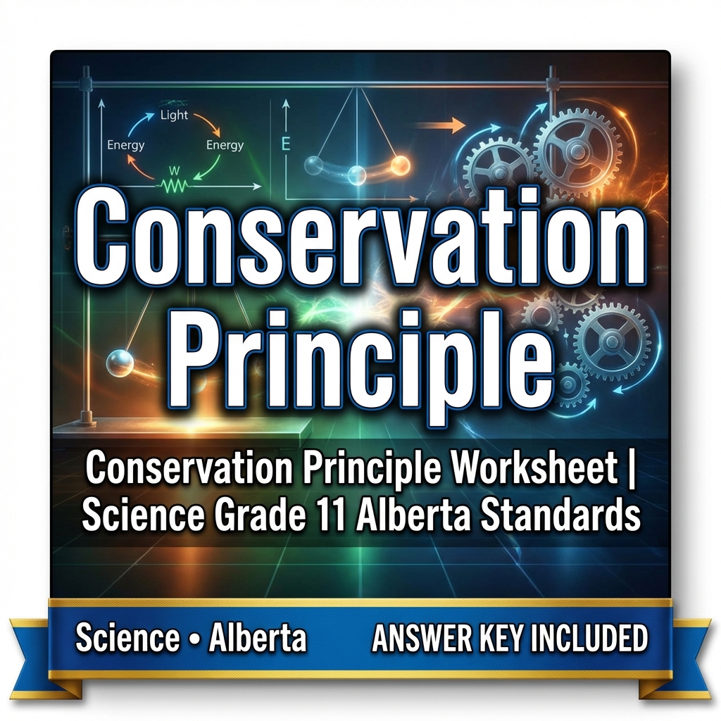 Conservation Principle Worksheet | Science Grade 11 Alberta Standards