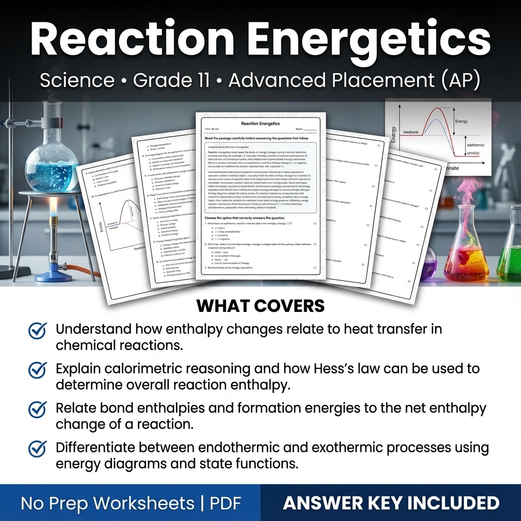 Grade 11 Science Worksheet Bundle | Earth's Systems, Chemistry & Physics — included worksheet 38