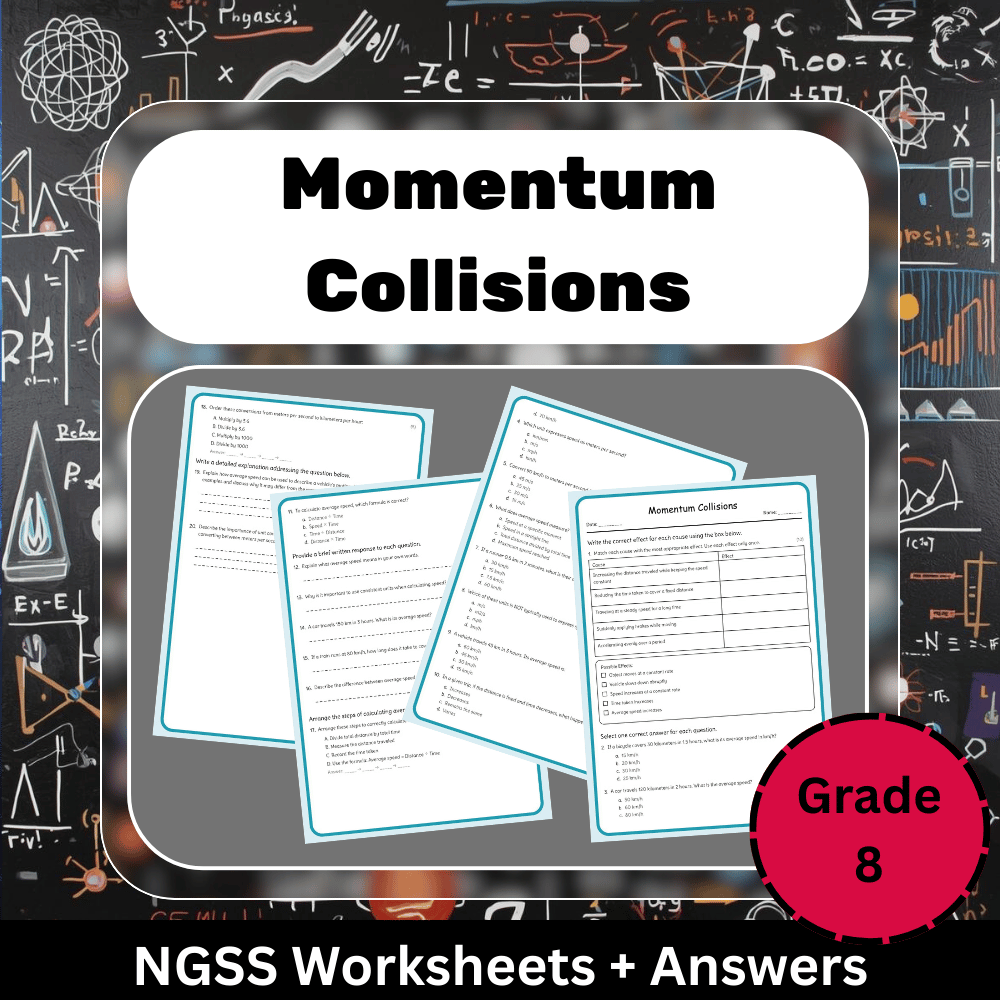 Grade 8 Science Worksheet Bundle | Cells, Climate, Evolution & Energy NGSS — included worksheet 33