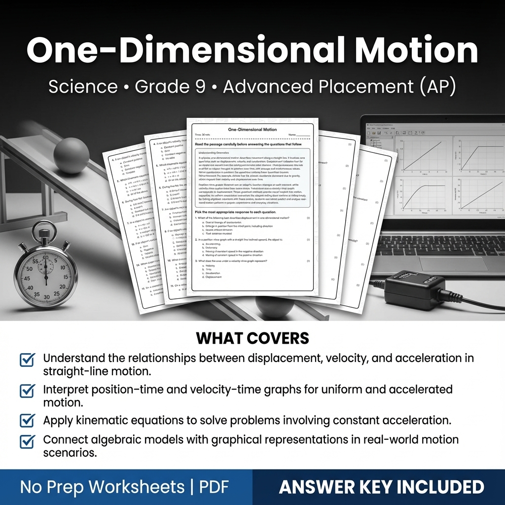 Grade 9 Science Worksheets Bundle | Physics, Earth Science & Biology  — included worksheet 31