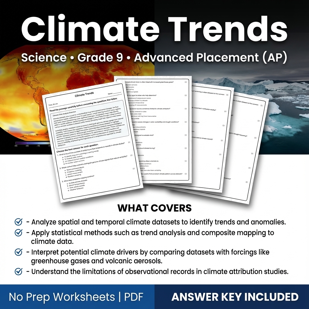 Grade 9 Science Worksheets Bundle | Physics, Earth Science & Biology  — included worksheet 32